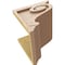 Ekena Millwork 10"W x 10"D x 10"H Wide Scroll Rough Cedar Woodgrain TimberThane Corbel, Primed Tan CORUR10X10X10SCRRCPR - alternate 3